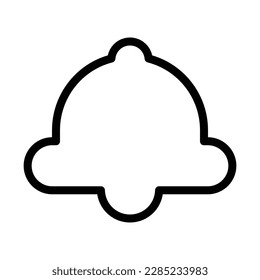 Notification Bell Alert Icon Black and White Fill Icon Design For Mobile Apps, Web and Design Elements, Reminder Icon Vector Illustration
