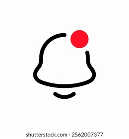 notification bell alert icon sign vector