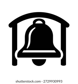 Campana de notificación con icono de arco