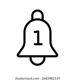 Benachrichtigungsglocke mit Badge-Symbol 