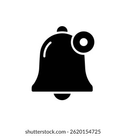 Notification Bell with Badge Representing Alerts or Messages