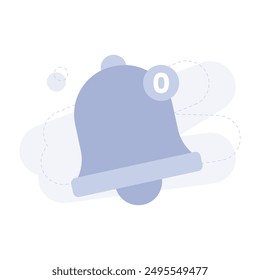 Notification Bell Empty State UI Illustration