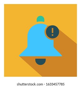 notification bell flat vector icon - ui icon vector