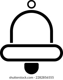 notification bell flat vector icon