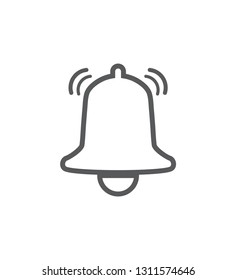Notification bell icon. Alarm icon. Bell ring alert Vector illustration