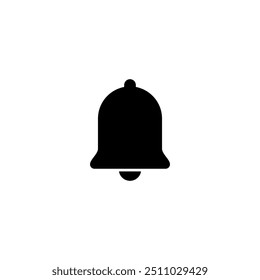 Notification bell icon. Alarm symbol. Incoming message symbol. Bell for subscribe, alarm and push chat alert. New notification, reminder. Golden bell shakes to alert you to an upcoming schedule