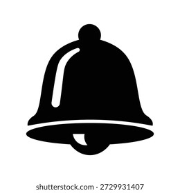 Icono de campana de notificación, alerta, recordatorio, notificación de mensaje