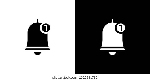 Notification bell icon Art design illustration