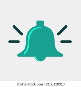 Notification bell icon. Blue warning bells vibrate to alert upcoming schedules.