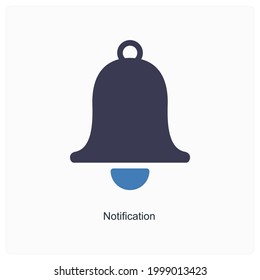 Notification or Bell Icon Concept 