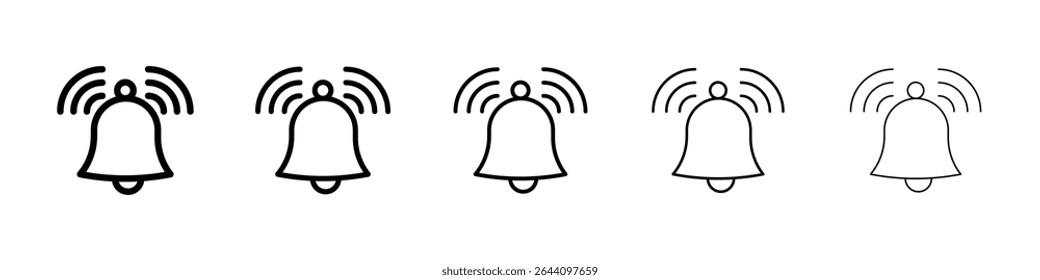 Notification bell icon concept. graphic design, logo, Web, UI.