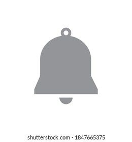Notification bell icon design isolated on white background