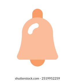 Notification bell icon design isolated on white background