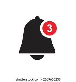 Notification bell icon design vector illustration
