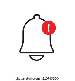 Notification bell icon design vector illustration