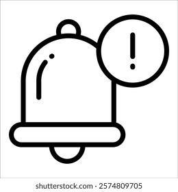 Notification Bell Icon Element For Design