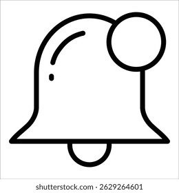 Elemento de icono de campana de notificación para diseño