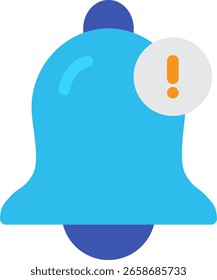 Ícone da Campainha de Notificação com Ponto de Exclamação