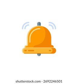 Notification bell Icon Flat Style