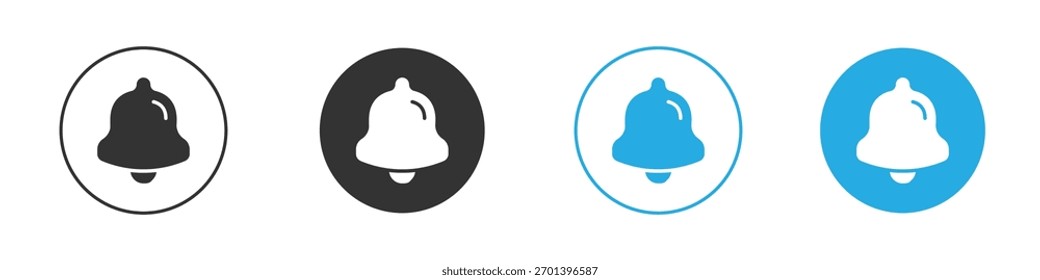 Notification bell icon. Graphic icon design template