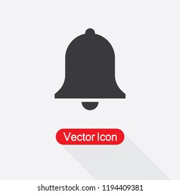 Notification Bell Icon For Incoming Inbox Message Vector Illustration Eps10