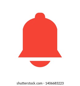 Notification bell icon for incoming inbox message. Vector ringing bell and notification number sign for alarm clock and smartphone application alert - Vector