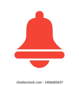 Notification bell icon for incoming inbox message. Vector ringing bell and notification number sign for alarm clock and smartphone application alert - Vector