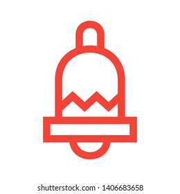 Notification bell icon for incoming inbox message. Vector ringing bell and notification number sign for alarm clock and smartphone application alert - Vector