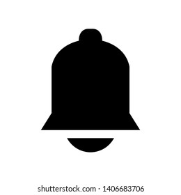 Notification bell icon for incoming inbox message. Vector ringing bell and notification number sign for alarm clock and smartphone application alert - Vector