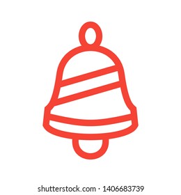 Notification bell icon for incoming inbox message. Vector ringing bell and notification number sign for alarm clock and smartphone application alert - Vector