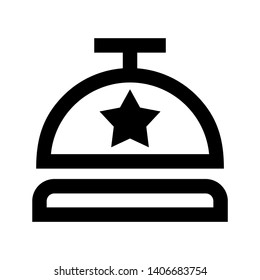 Notification bell icon for incoming inbox message. Vector ringing bell and notification number sign for alarm clock and smartphone application alert - Vector