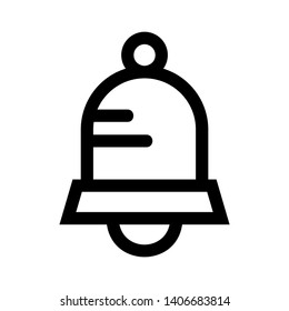 Notification bell icon for incoming inbox message. Vector ringing bell and notification number sign for alarm clock and smartphone application alert - Vector
