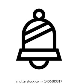 Notification bell icon for incoming inbox message. Vector ringing bell and notification number sign for alarm clock and smartphone application alert - Vector