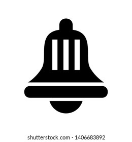 Notification bell icon for incoming inbox message. Vector ringing bell and notification number sign for alarm clock and smartphone application alert - Vector