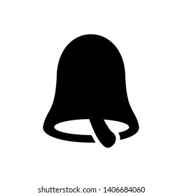 Notification bell icon for incoming inbox message. Vector ringing bell and notification number sign for alarm clock and smartphone application alert - Vector