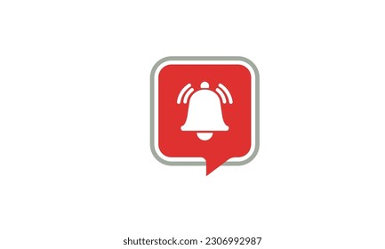 Notification bell icon . Incoming inbox New message notification . Ringing bell, clock, smartphone, alarm alert reminder symbol. Vector Illustration