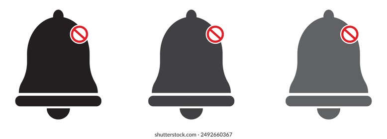 Notification bell icon. Incoming inbox message. New message notofication icons collection. Alarm symbol. Stock vector