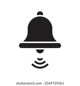 Notification bell icon Line Art Logo set