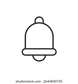 Benachrichtigungsglocken-Symbol - Linienkunst im Kreis

