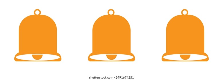 Notification bell icon. Line, glyph and filled outline colorful version, Alarm bell outline and filled vector sign. Symbol, logo illustration. Different style icons set. Pixel perfect vector graphics