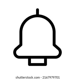 notification bell  icon or logo isolated sign symbol vector illustration - high quality black style vector icons
