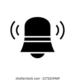 notification bell icon or logo isolated sign symbol vector illustration - high quality black style vector icons
