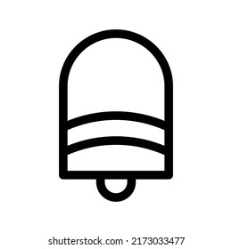 notification bell icon or logo isolated sign symbol vector illustration - high quality black style vector icons
