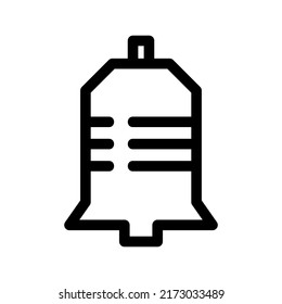 Symbol oder Logo für eine Meldungsglocke oder für einzelne Zeichen, Vektorgrafik - hochwertige Vektorsymbole mit schwarzem Hintergrund
