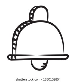 Benachrichtigungsglocke-Symbol im modernen Zeilenstil 