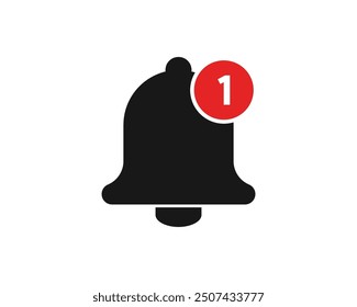 Notification bell icon. Notice buttons with number. New important message. notification bell for social media, event reminder, Social media reminder.