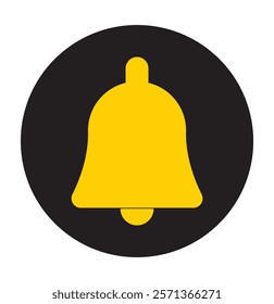 Notification bell icon. Outline style. notification bell vector icon. Notification icon vector, material design, Social Media element, User Interface sign, EPS, UI, Image, Illustration. New message.