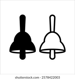 Notification bell icon. Outline style. notification bell vector icon for web design isolated on white background