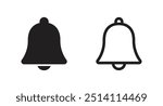 Notification bell icon. Ringing bells reminder icon vector