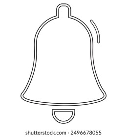Notification bell icon set. Alarm symbol  Web icons collection design eps 10